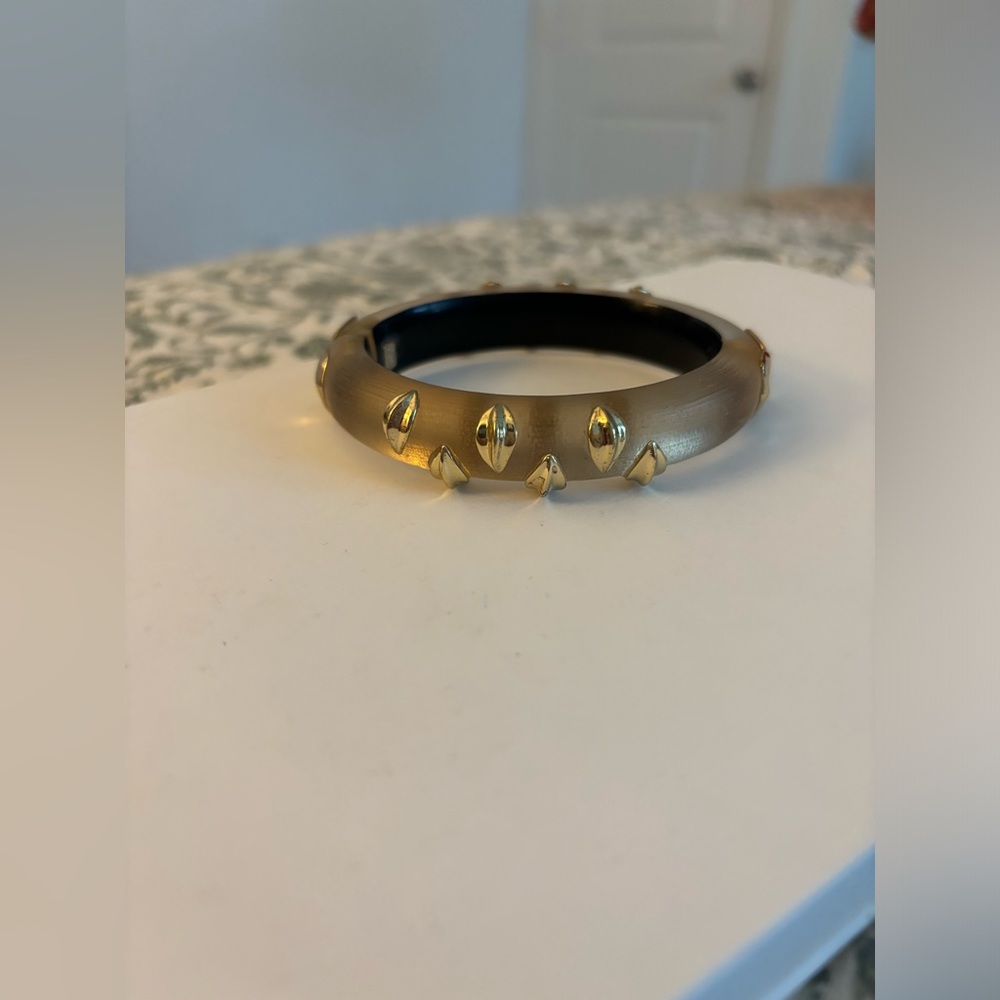 Alexis Bittar gold and clear bracelet